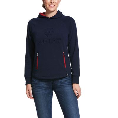 Ariat 3D Logo - Hoodie Donkerblauw Dames - 39920-221